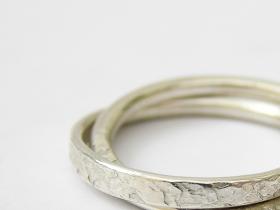 Nexus double silver ring